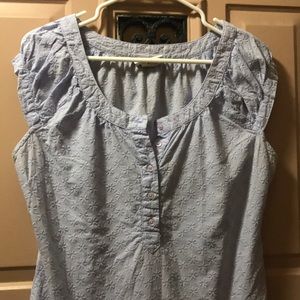 Embroidered lilac top